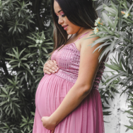Festive maternity wear